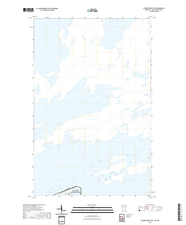 USGS Topographic Map – Soldier Point OE N