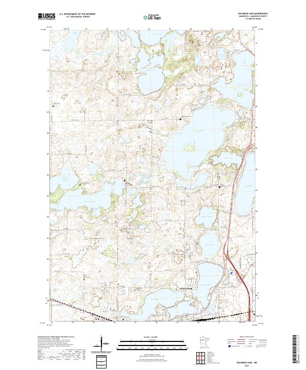 USGS Topographic Map – Solomon Lake
