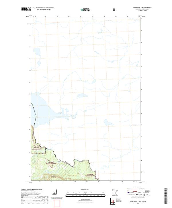 USGS Topographic Map – South Fowl Lake