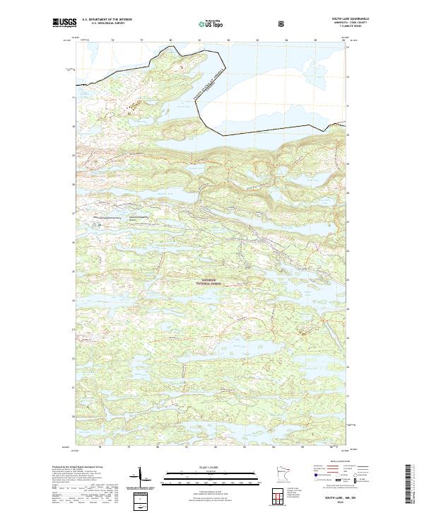 USGS Topographic Map – South Lake