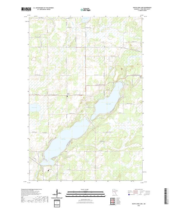 USGS Topographic Map – South Long Lake