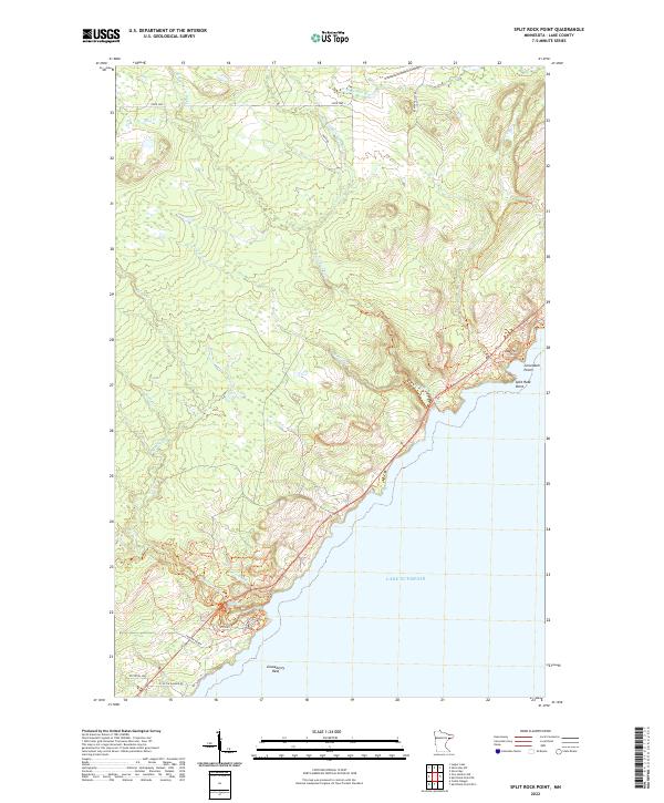 USGS Topographic Map – Split Rock Point