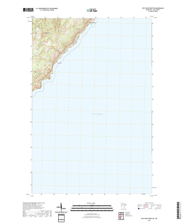USGS Topographic Map – Split Rock Point NE
