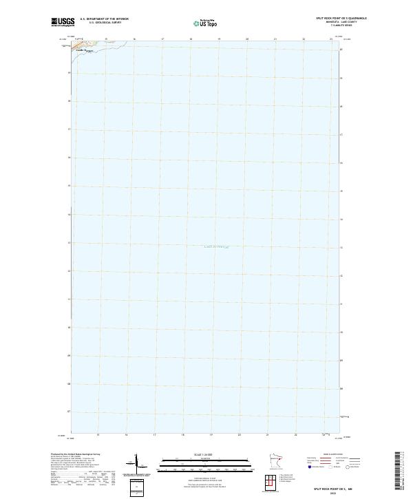 2022 Map of Split Rock Point OE S, 2022 Print