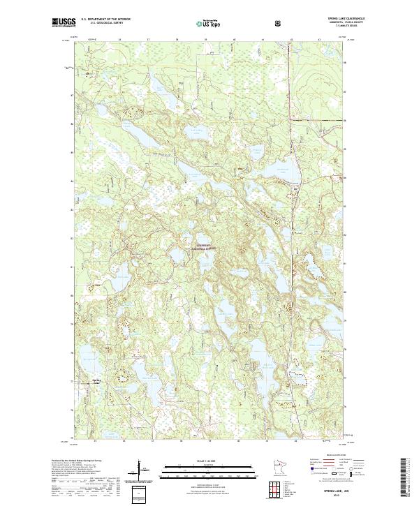 USGS Topographic Map – Spring Lake