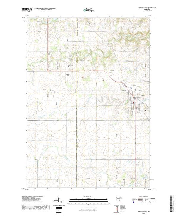 USGS Topographic Map – Spring Valley
