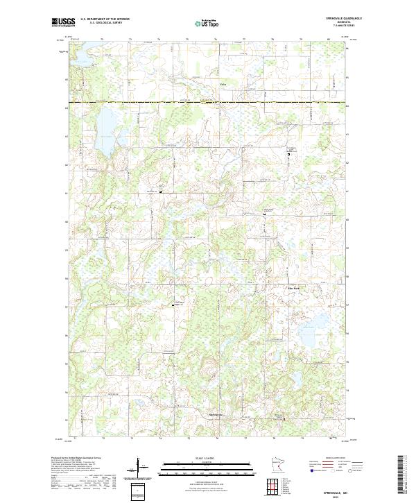 USGS Topographic Map – Springvale