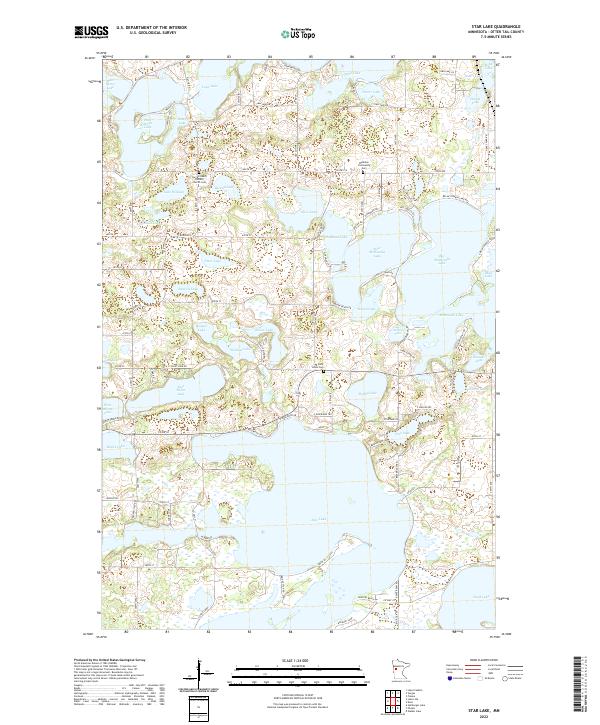 USGS Topographic Map – Star Lake
