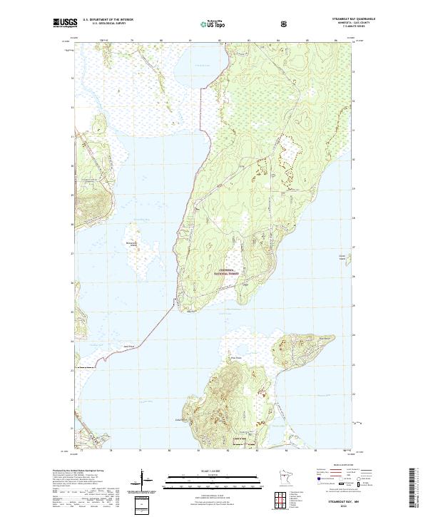 USGS Topographic Map – Steamboat Bay