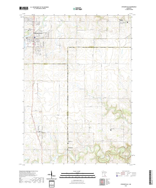 USGS Topographic Map – Stewartville