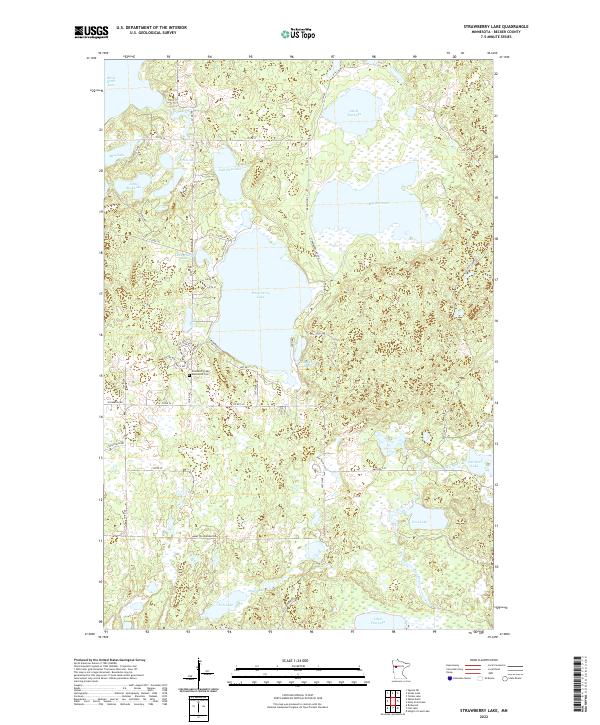 USGS Topographic Map – Strawberry Lake