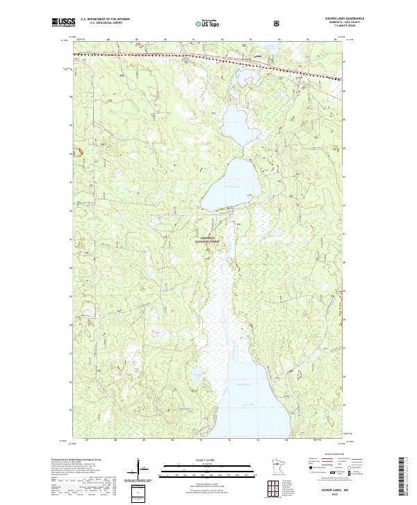 USGS Topographic Map – Sucker Lakes