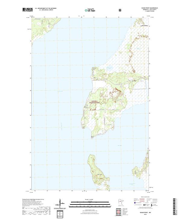 USGS Topographic Map – Sugar Point