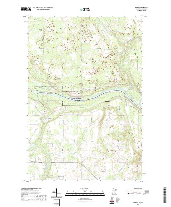 USGS Topographic Map – Sunrise