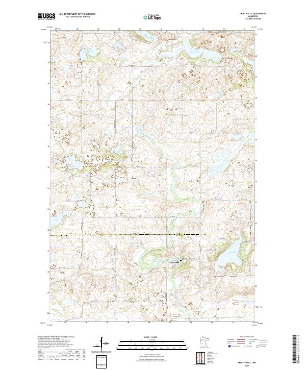 USGS Topographic Map – Swift Falls