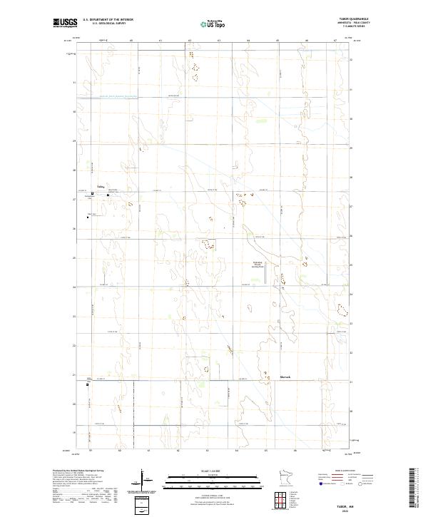 USGS Topographic Map – Tabor