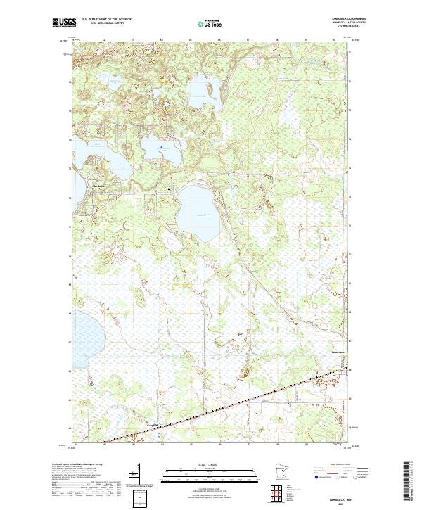 USGS Topographic Map – Tamarack