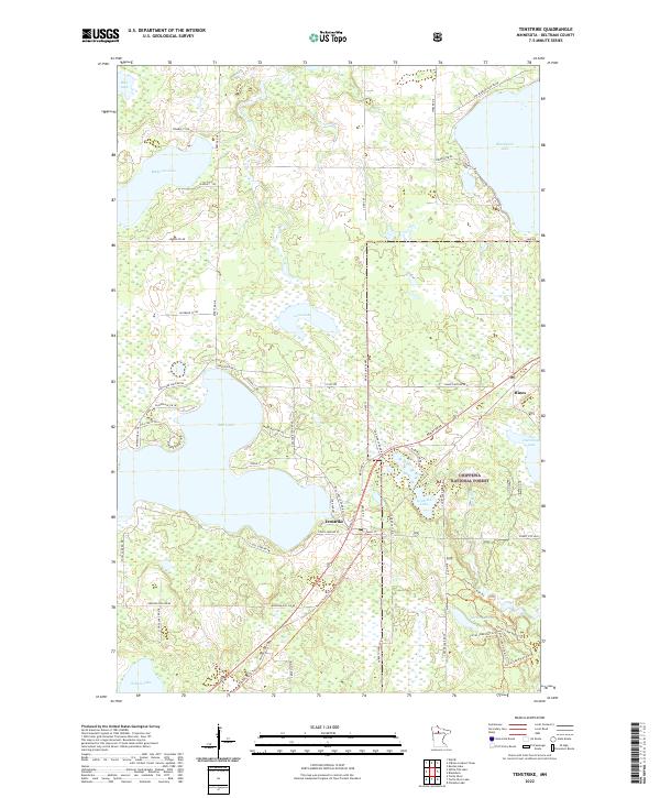 USGS Topographic Map – Tenstrike