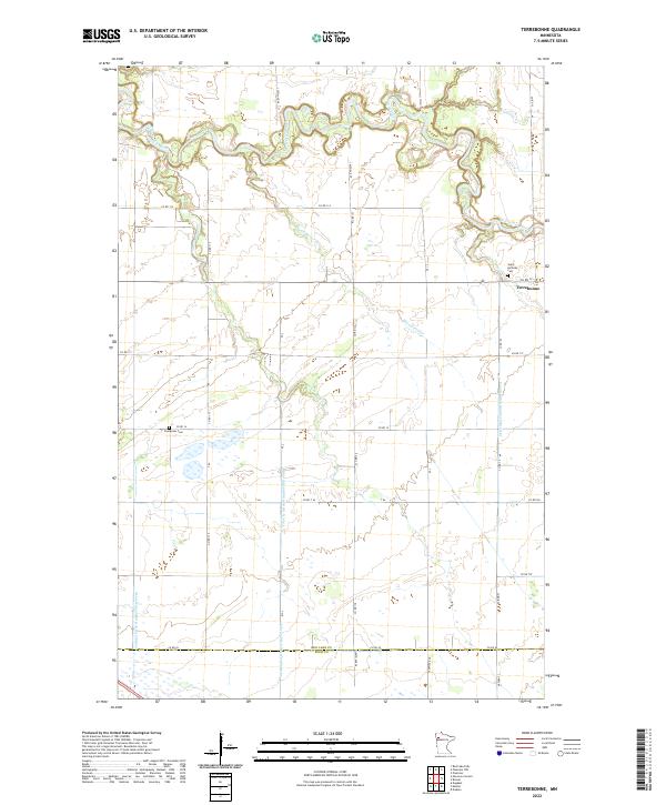 USGS Topographic Map – Terrebonne