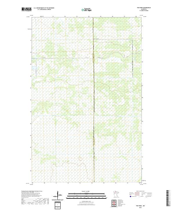 USGS Topographic Map – The Pines