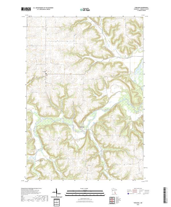 USGS Topographic Map – Theilman