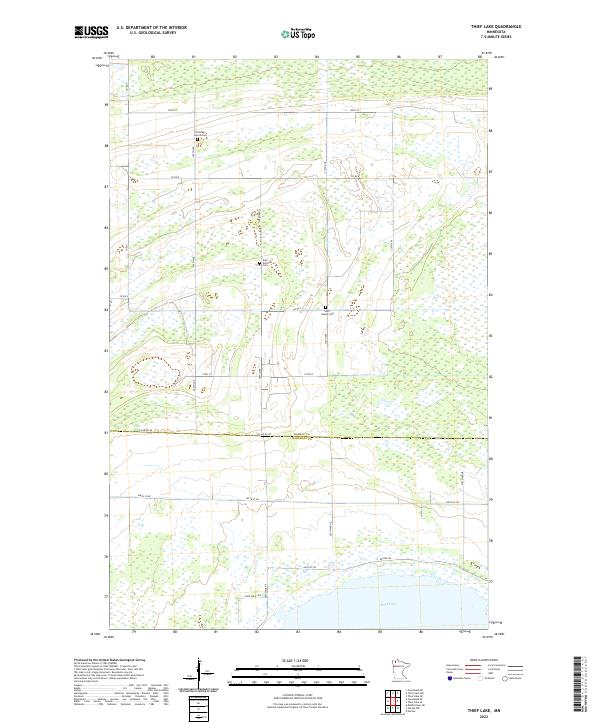 USGS Topographic Map – Thief Lake