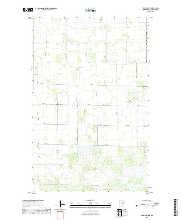 USGS Topographic Map – Thief Lake NW