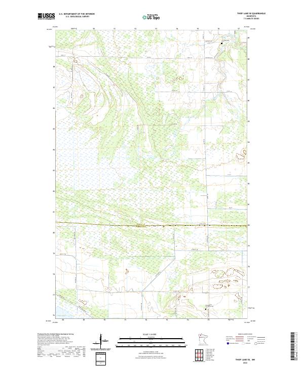 USGS Topographic Map – Thief Lake SE