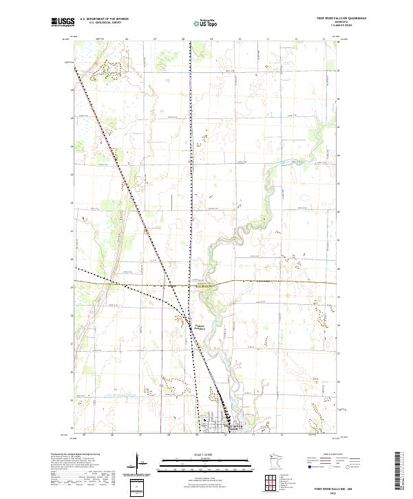 USGS Topographic Map – Thief River Falls NW