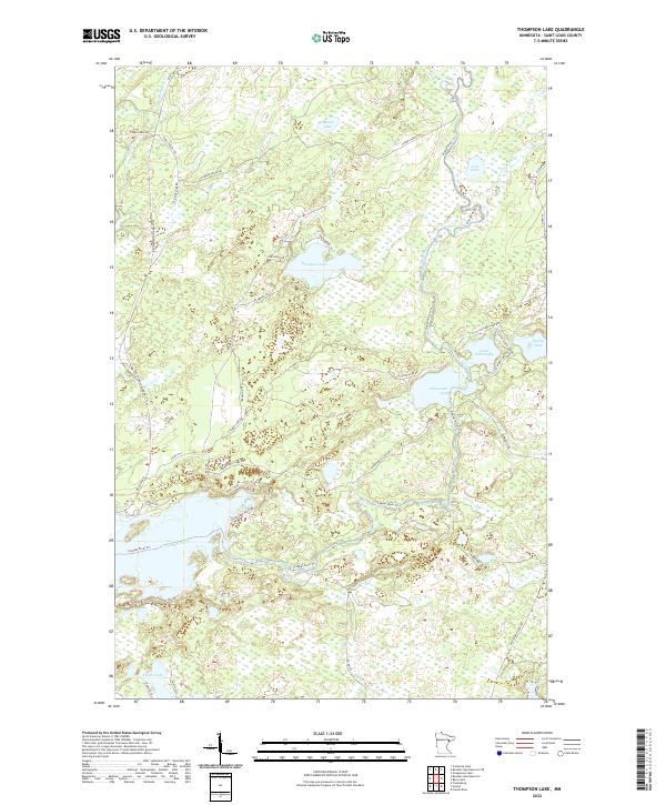 USGS Topographic Map – Thompson Lake