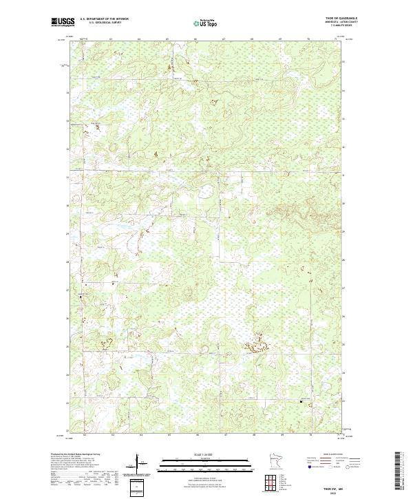 USGS Topographic Map – Thor SW