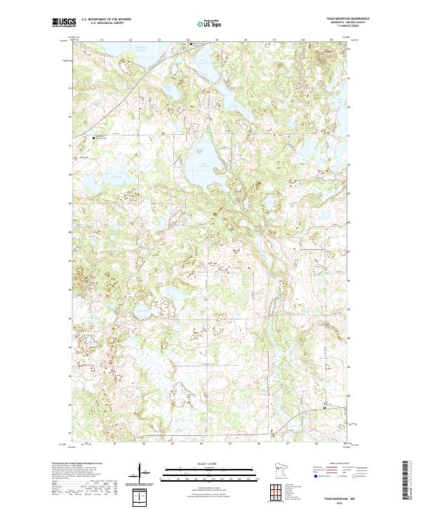 USGS Topographic Map – Toad Mountain