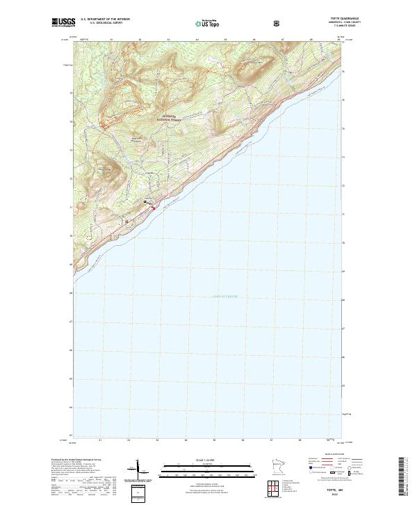 USGS Topographic Map – Tofte