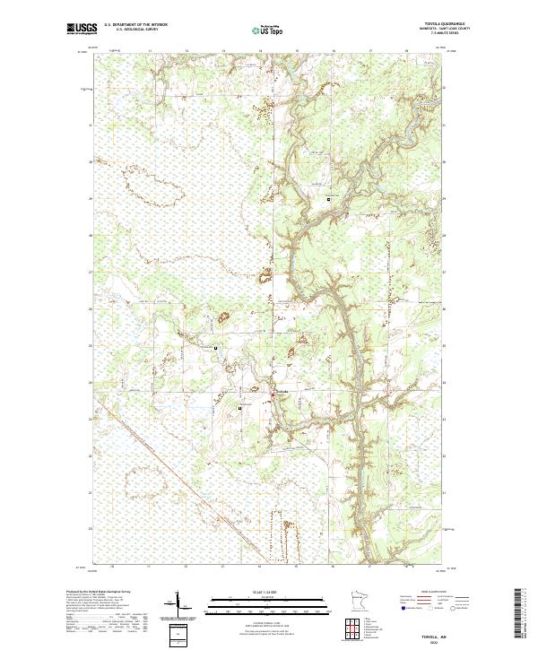 USGS Topographic Map – Toivola