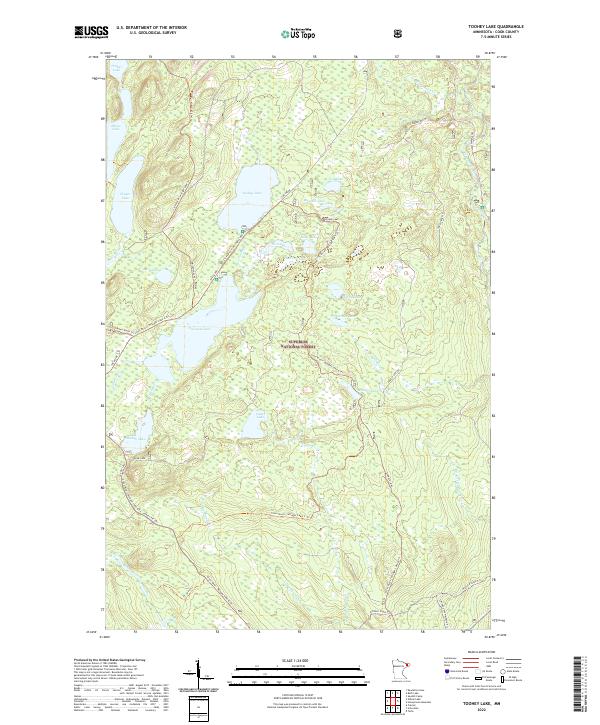 USGS Topographic Map – Toohey Lake