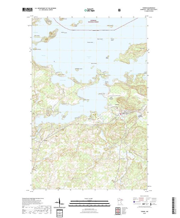 USGS Topographic Map – Tower