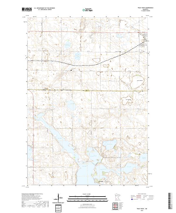USGS Topographic Map – Tracy West