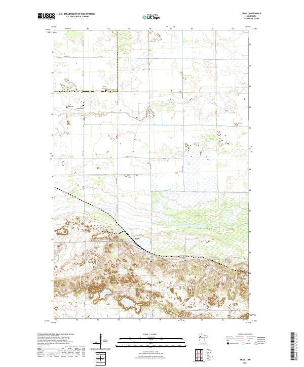 USGS Topographic Map – Trail