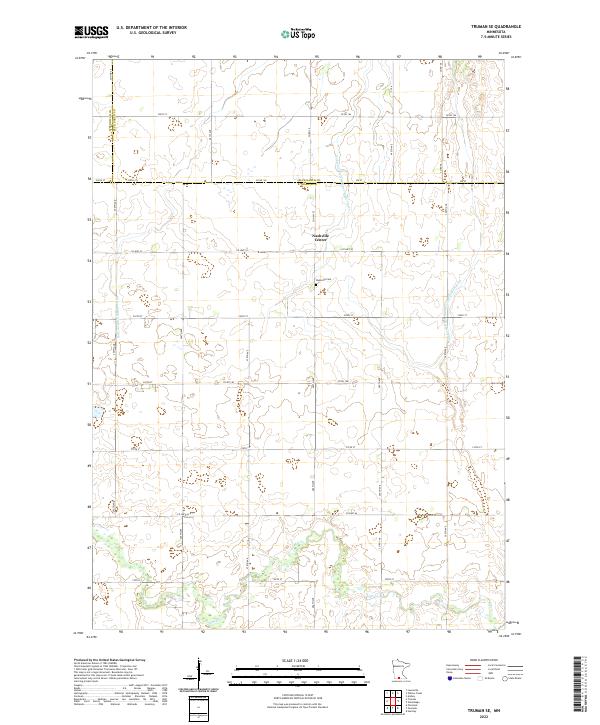 USGS Topographic Map – Truman SE