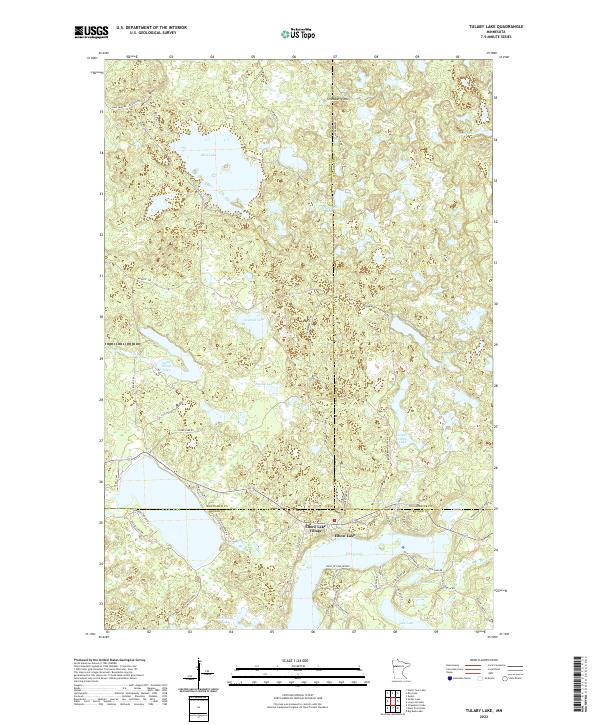 USGS Topographic Map – Tulaby Lake