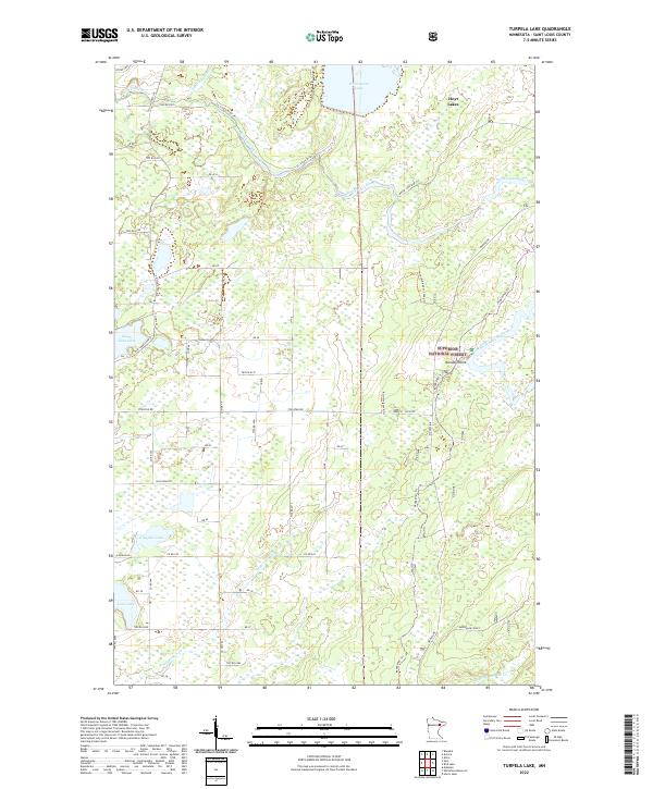 USGS Topographic Map – Turpela Lake