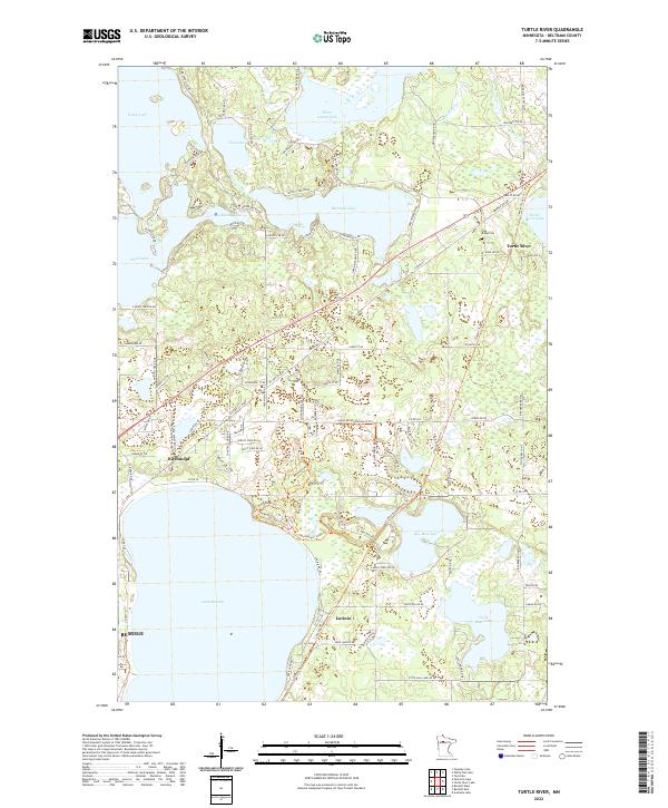 USGS Topographic Map – Turtle River