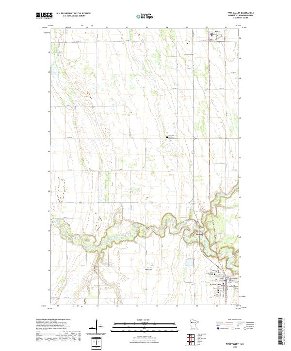 USGS Topographic Map – Twin Valley