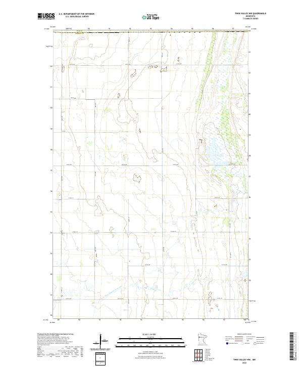 USGS Topographic Map – Twin Valley NW