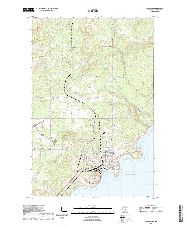 USGS Topographic Map – Two Harbors