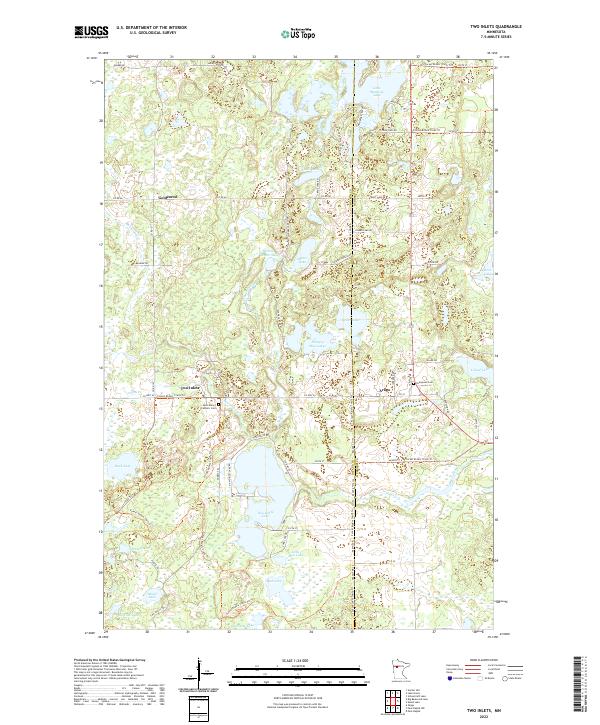 USGS Topographic Map – Two Inlets