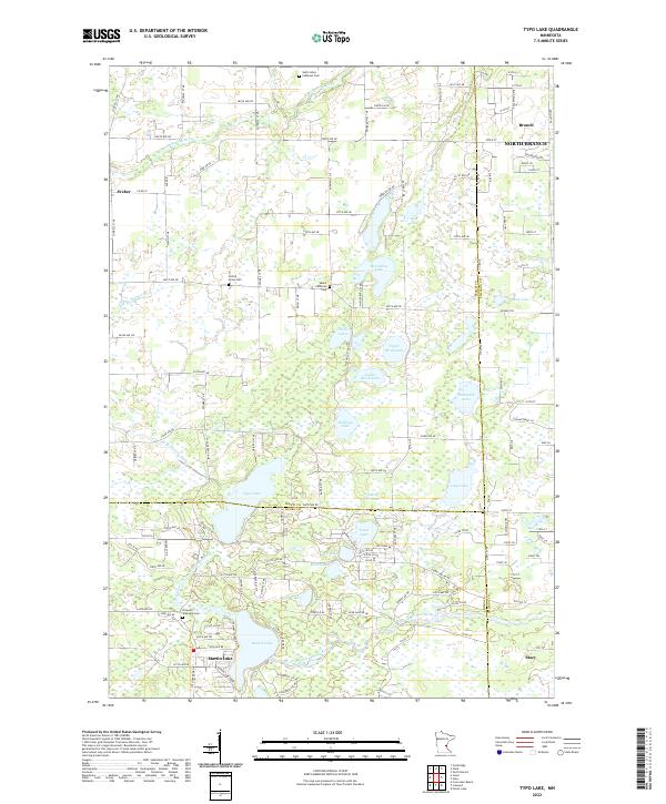 USGS Topographic Map – Typo Lake