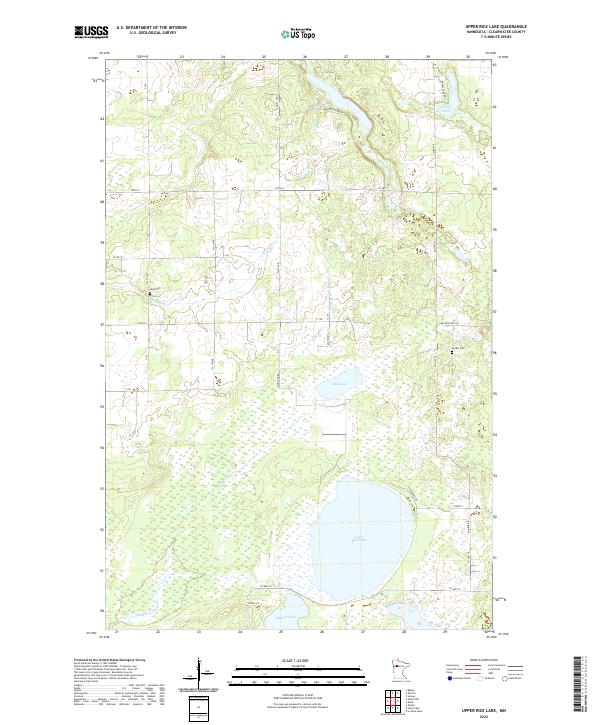USGS Topographic Map – Upper Rice Lake