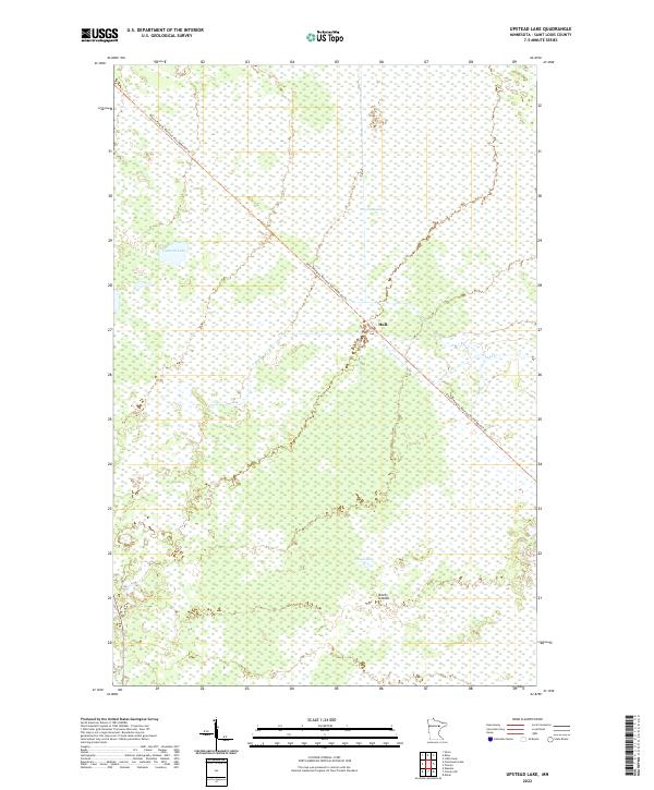 USGS Topographic Map – Upstead Lake