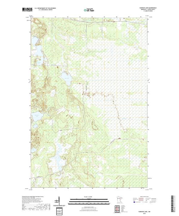 USGS Topographic Map – Vanduse Lake
